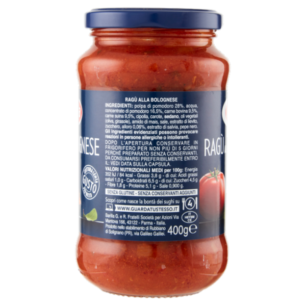 Barilla Sugo Ragù Bolognese Condimento per Pasta 400 g