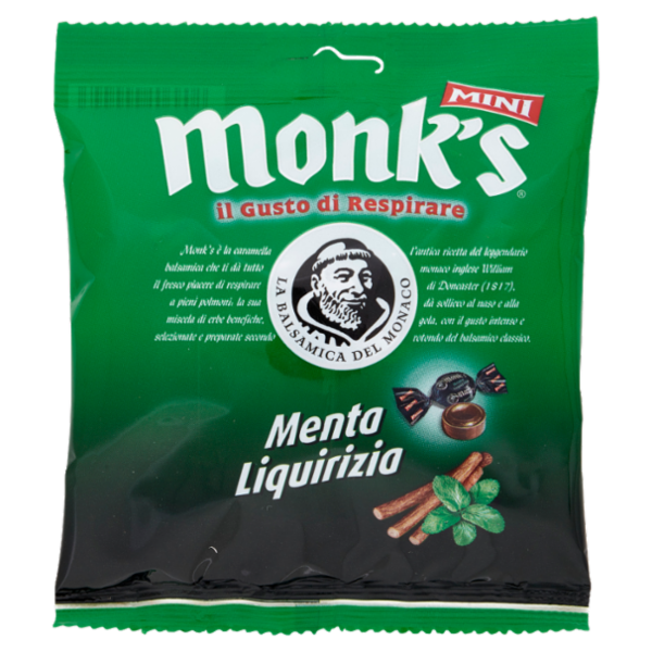 Monk's Mini Menta Liquirizia 80 g
