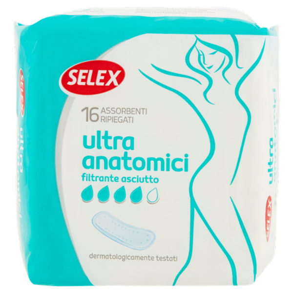 Selex Assorbenti Ultra Sottili Anatomici in Bustine Singole 16 pezzi