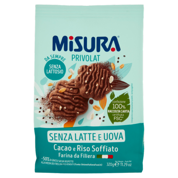 Misura Privolat Cacao e Riso Soffiato 320 g