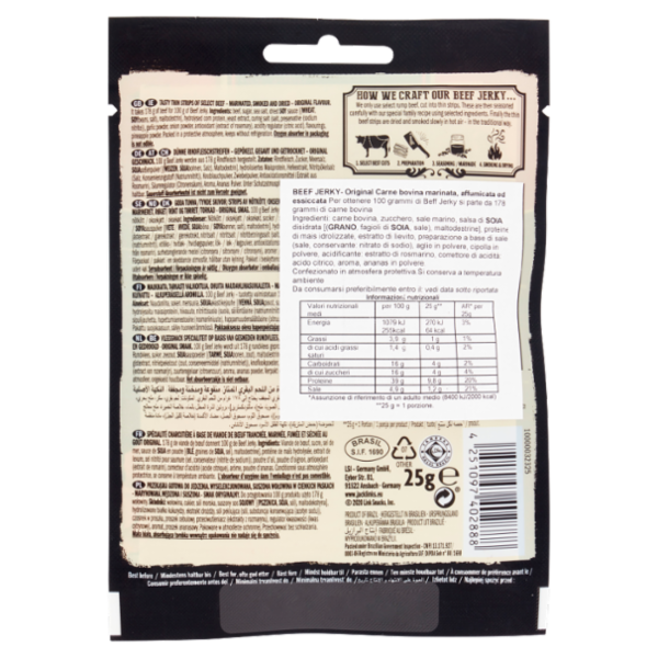 Jack Link's Beef jerky Original 25 g