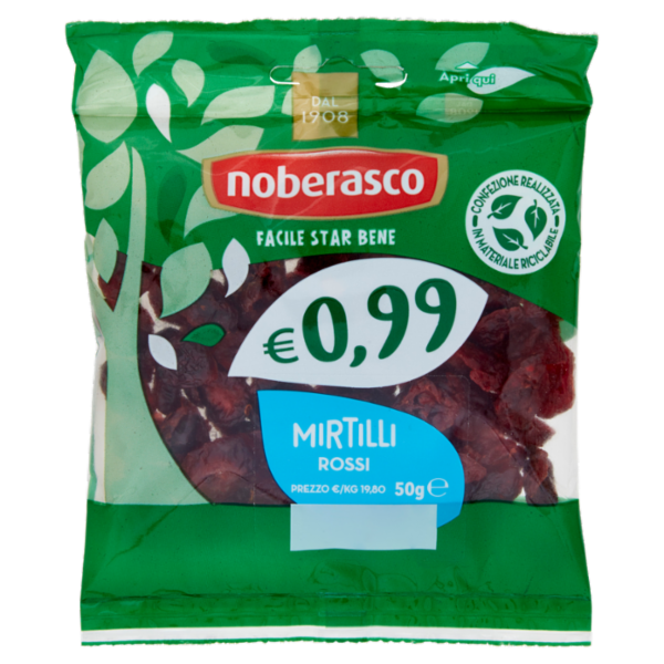 noberasco € 0,99 Mirtilli Rossi 50 g