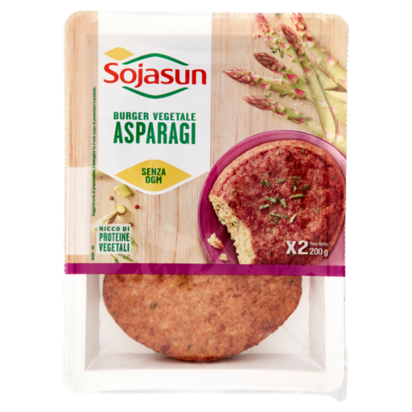 Sojasun Burger Vegetale Asparagi x2 200 g