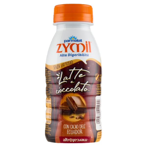 Zymil Senza Lattosio Latte e Cioccolato con Cacao dell'Ecuador altromercato 250 ml