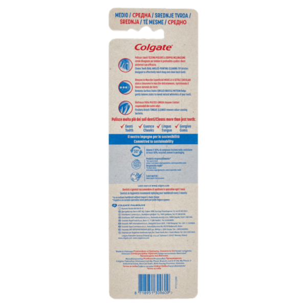 Colgate spazzolino Triple Action, medio, 2 pezzi