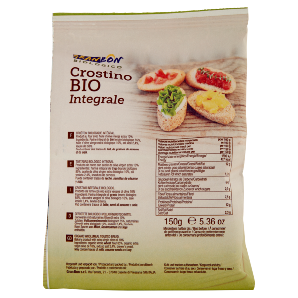 Granbon Biologico Crostino Bio Integrale 150 g