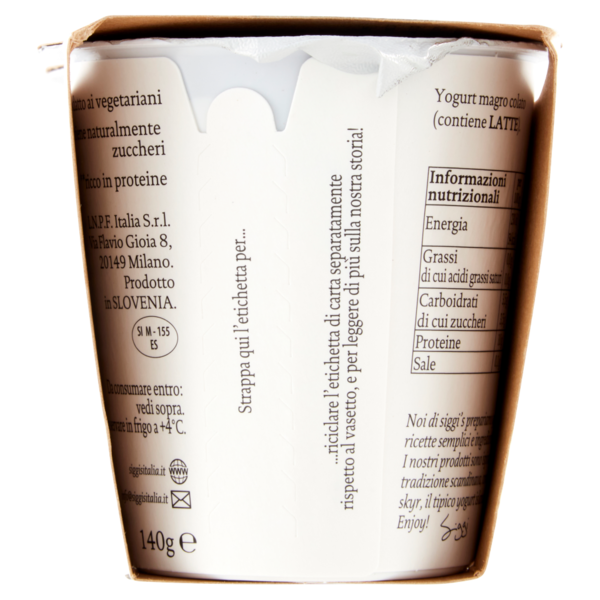 SIGGI'S Skyr Bianco Naturale 0% grassi 2 x 140 g