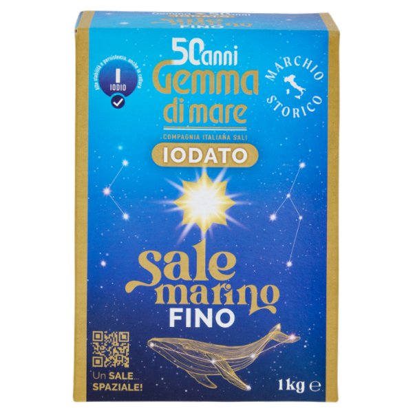 Gemma di mare Iodato sale marino iodato Fino 1 Kg