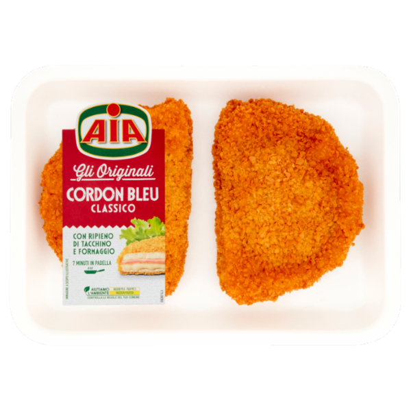 Aia Gli Originali Cordon Bleu Classico con Ripieno di Tacchino e Formaggio 0,245 kg