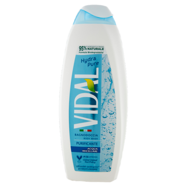 Vidal Hydra Pure Bagnodoccia Purificante Acqua Micellare 600 ml