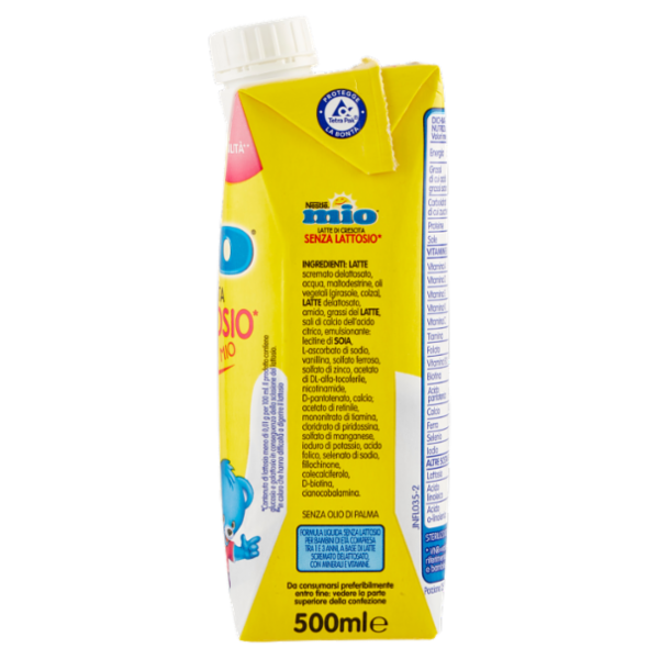 NESTLÉ MIO Latte di Crescita Senza Lattosio da 1 anno brick 500 ml