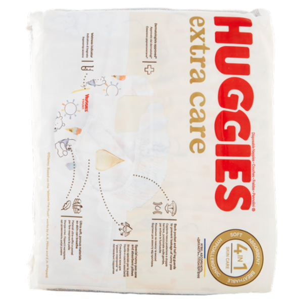 Huggies extra care Pannolini 2 3-6 Kg 24 pz