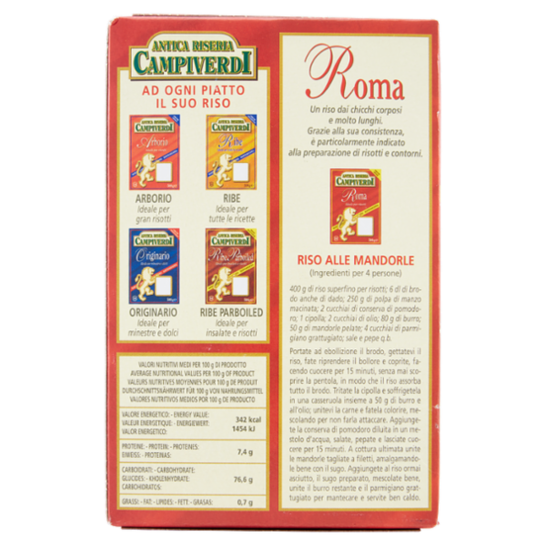 Antica Riseria Campiverdi Roma 500 g