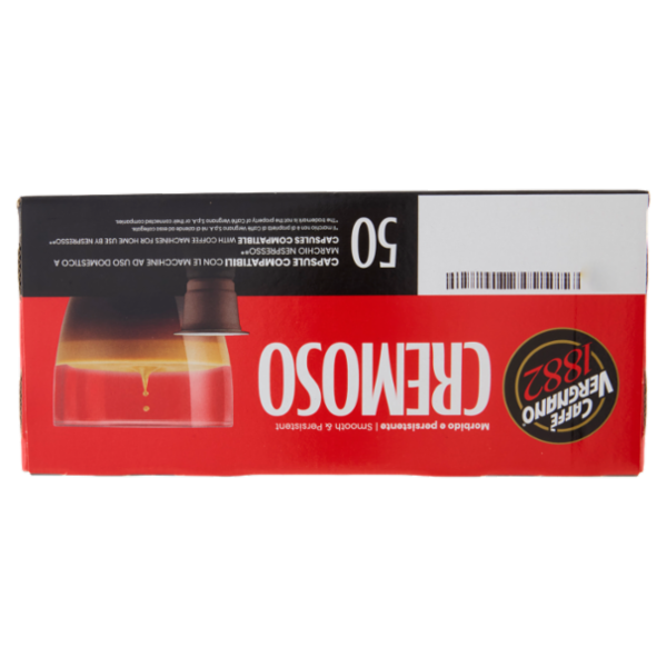 Caffè Vergnano 1882 Èspresso1882 Cremoso Compostabile** Capsule Compatibili Nespresso* 50 x 5 g
