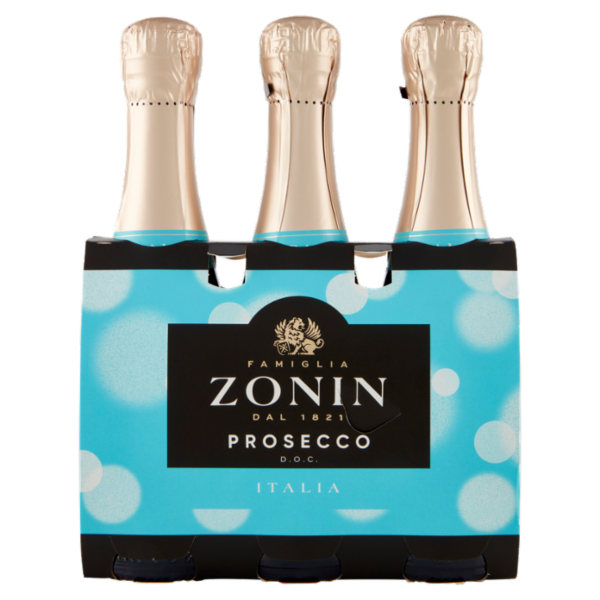 Zonin Prosecco D.O.C. Extra Dry 3 x 200 ml