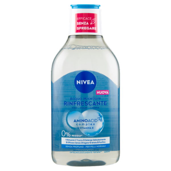 Nivea Acqua Micellare Rinfrescante per Pelli Normali 400 ml
