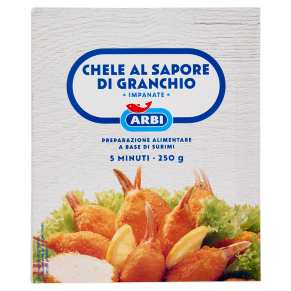 Arbi Chele al Sapore di Granchio Impanate Surgelato 250 g