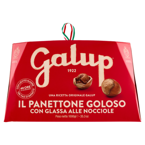 Galup il Panettone con Glassa Fatta a Mano alle Nocciole* 1000 g