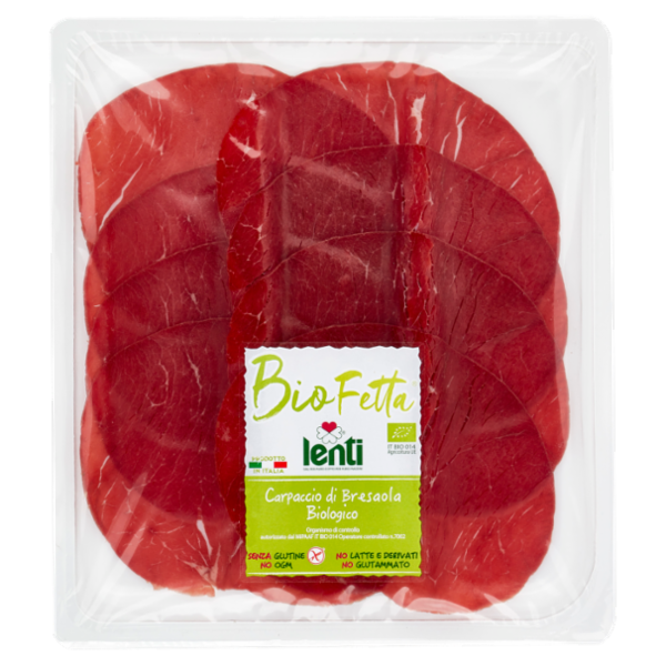 Lenti Bio Fetta Carpaccio di Bresaola Biologico 0,100 kg