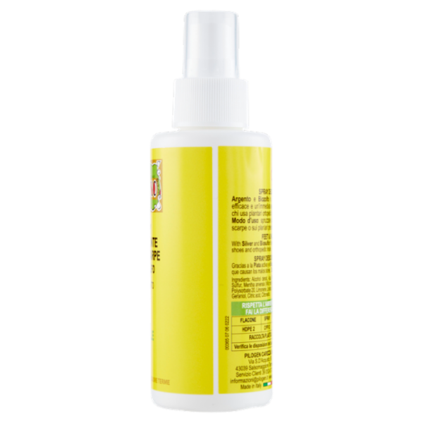 Pilogen Carezza Linea Supersapone Tabiano Spray Deodorante Piedi e Scarpe al Biozolfo 100 ml