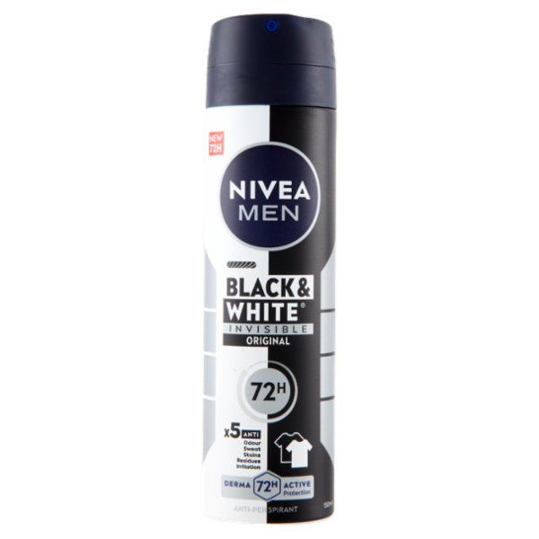 Nivea Men Black & White Invisible Original Anti-Perspirant 150 ml