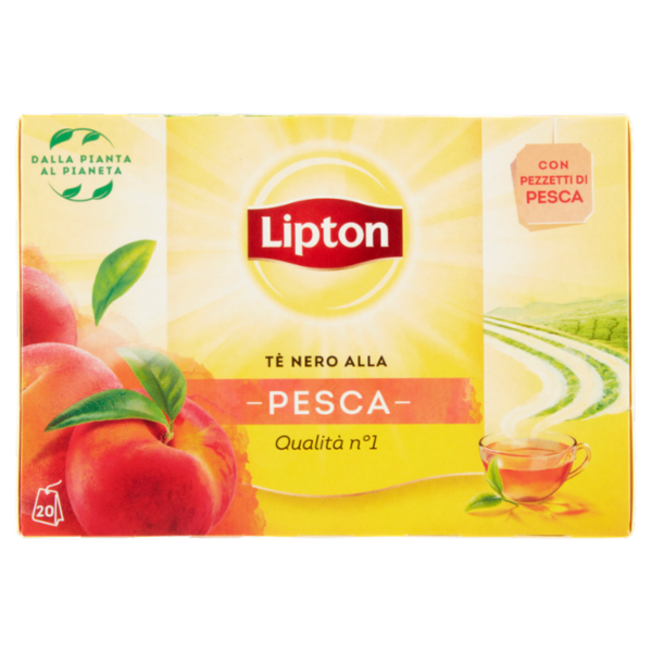 Lipton Tè Nero alla Pesca 20 Filtri 30 g