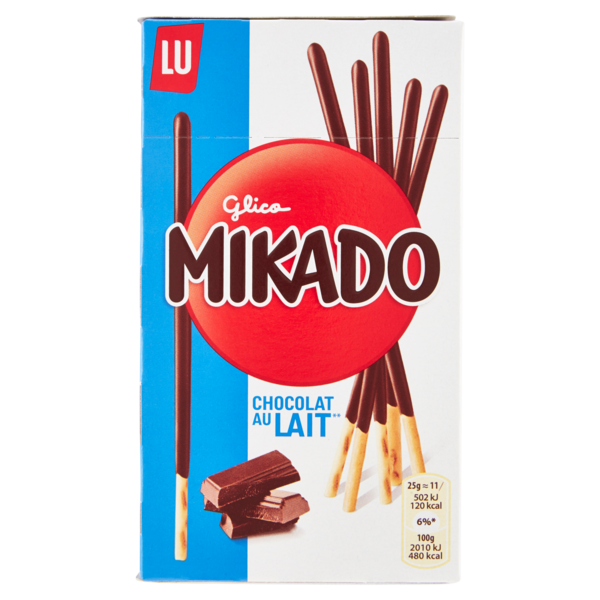 Mikado, biscotto ricoperto di cioccolato al latte - 75g