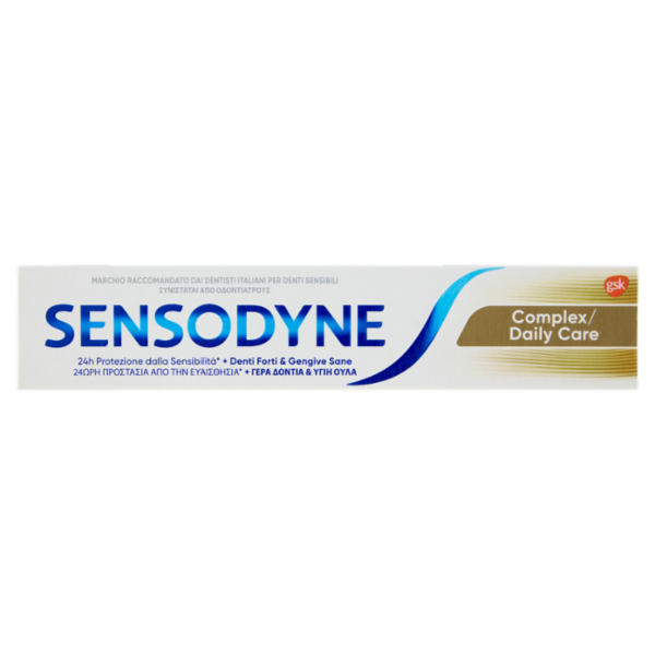 Sensodyne Dentifricio Complex / Daily Care per Denti Sensibili Gengive Sane e Denti Forti 75 ml