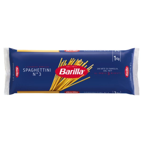 Barilla Pasta Spaghettini n.3 100%Grano Italiano CELLO 1 Kg