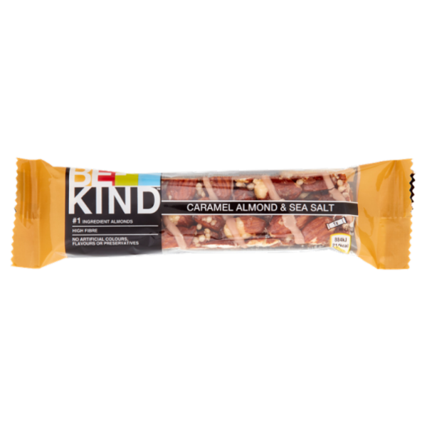 Be-Kind Barretta Mandorle Caramellate e Sale Marino 40 g
