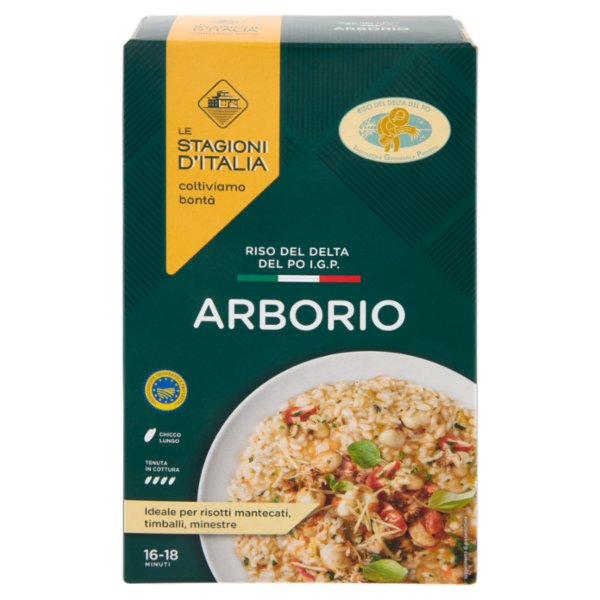 Le Stagioni d'Italia Riso del Delta del Po I.G.P. Arborio 1 Kg