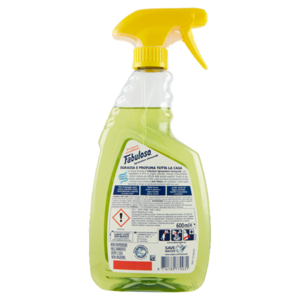 Fabuloso detersivo spray Sgrassatore Universale Lime&Menta 600 ml