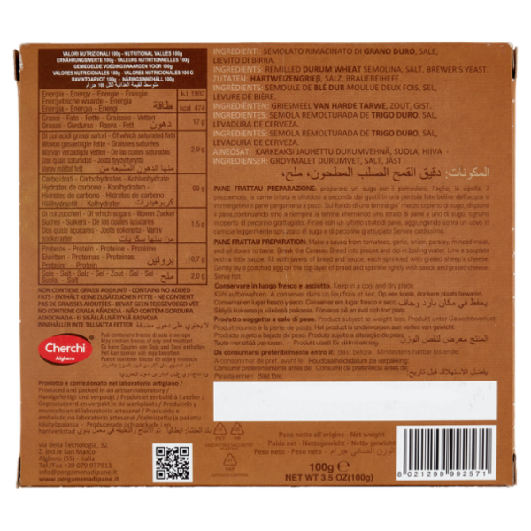 Cherchi Pergamena di pane 100 g