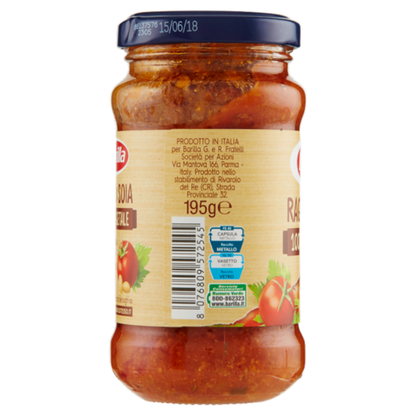 Barilla Sugo Ragù di Soia Vegan Condimento per Pasta 195 g