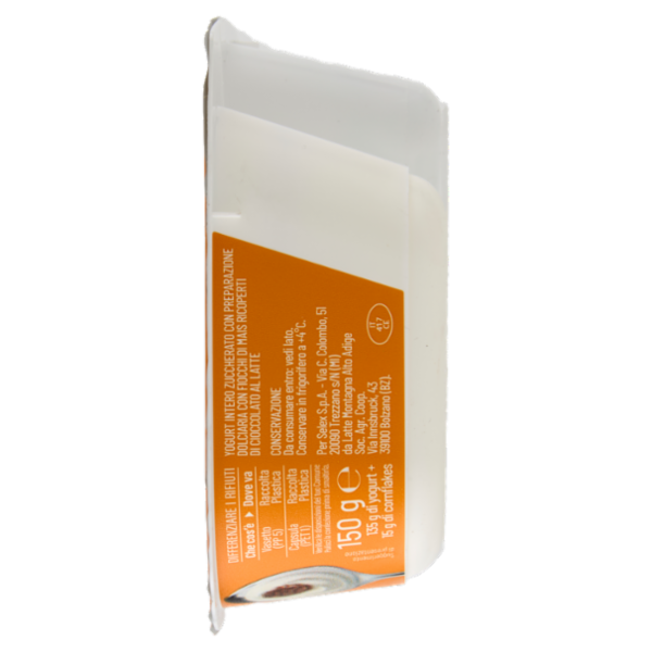 Selex Yogurt Intero Bianco Dolce con Cornflakes al Cioccolato 150 g