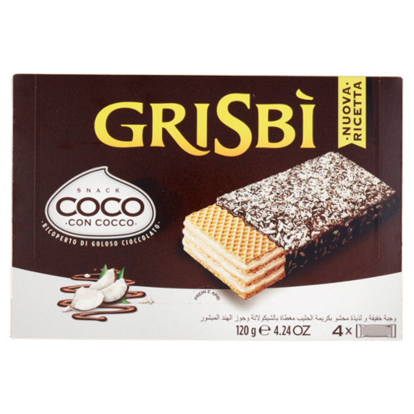Grisbì Snack Coco con Cocco 4 x 30 g