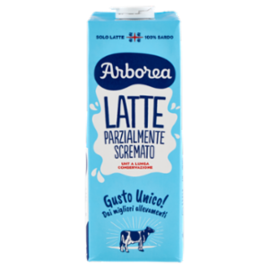 Arborea Latte Parzialmente Scremato UHT a Lunga Conservazione 1000 Ml