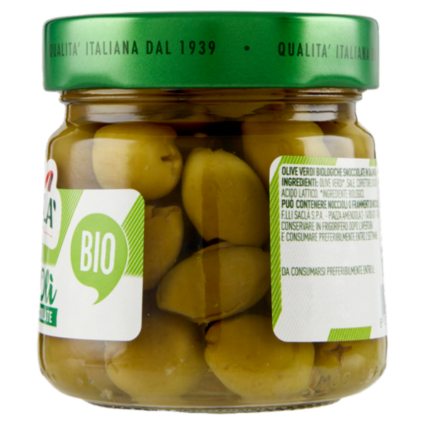 Saclà Bio OlivOlì Verdi Snocciolate 185 g