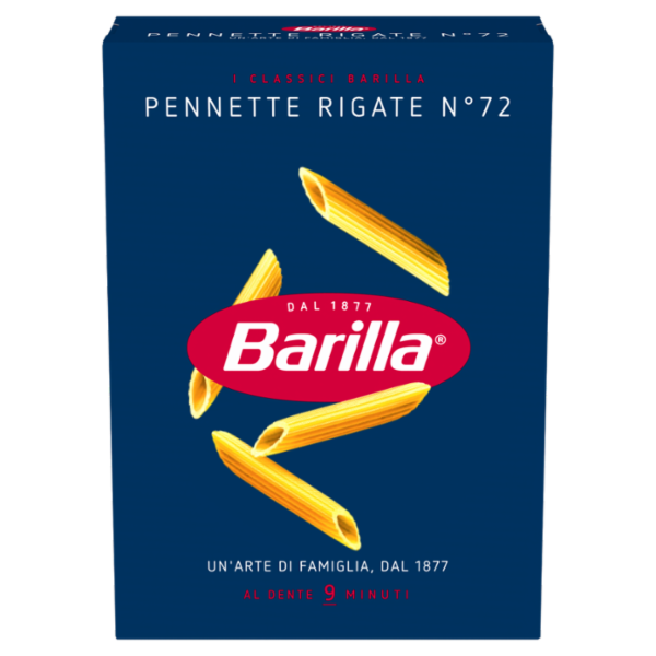 Barilla Pasta Pennette Rigate n.72 100% Grano Italiano 500g