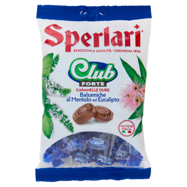 Sperlari Club Forte Caramelle Dure Balsamiche al Mentolo ed Eucalipto 200 g