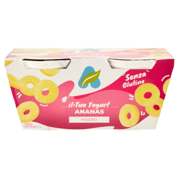 Centrale del Latte Alessandria e Asti il tuo Yogurt Ananas Magro 2 x 125 g
