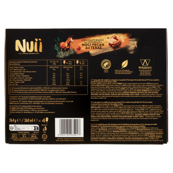 Nuii Cioccolato Bianco Con Caramello E Noci Pecan Del Texas X4