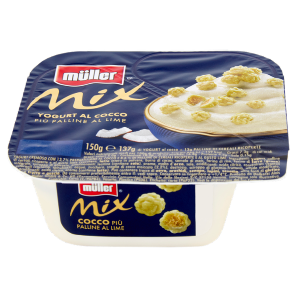 müller Mix Yogurt al Cocco Più Palline al Lime 150 g