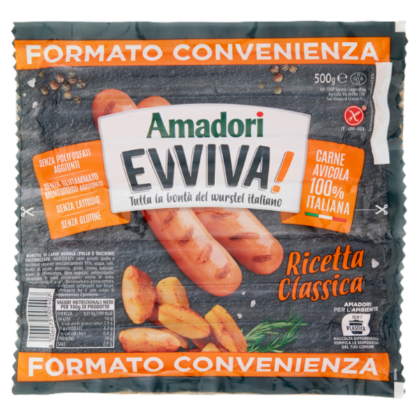 Amadori Evviva! Ricetta Classica 500 g