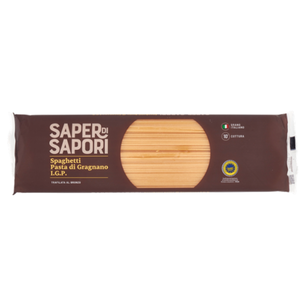 Selex Saper di Sapori Pasta di Semola di Gragnano I.G.P. Spaghetti 500 g
