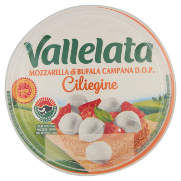 Vallelata Mozzarella di Bufala Campana D.O.P. Ciliegine 150 g