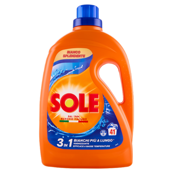 Sole Detersivo lavatrice Bianco Splendente 41 lavaggi 1,845 L