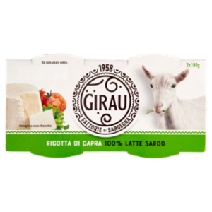 Girau Ricotta Di Capra 100% Latte Sardo 2 x 100 g