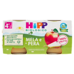 HiPP Biologico Mela e Pera Omogeneizzato 2 x 80 g
