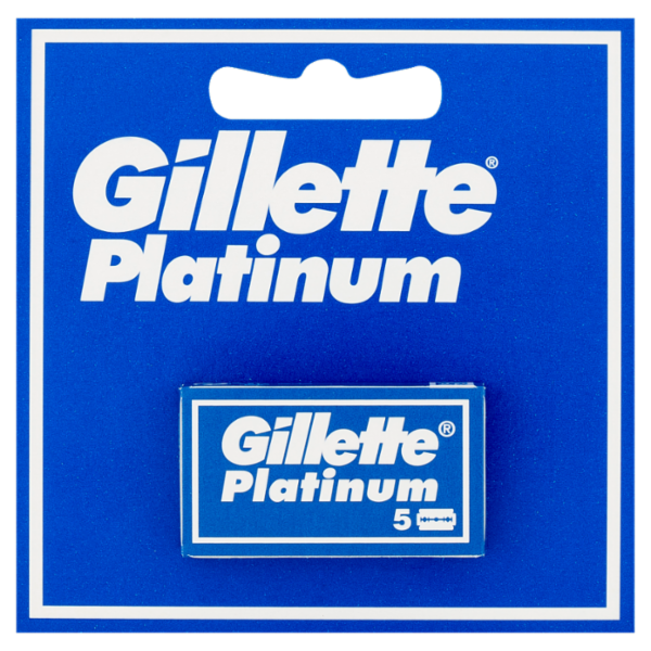 Gillette Lamette di Ricambio per Rasoio da Uomo Platinum, 5 Ricariche